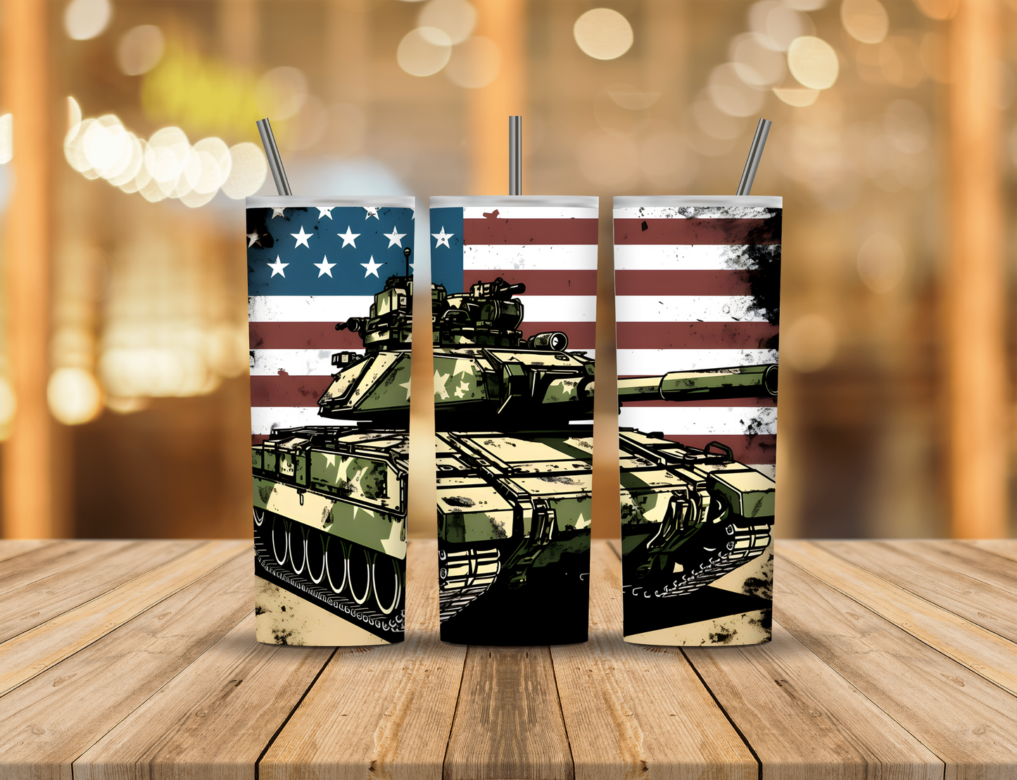 American Military 20 oz Tumbler Design Digital Download #212