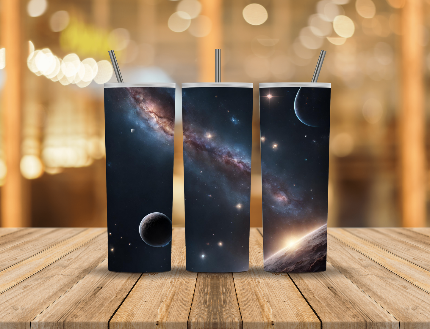 Milky Way Galaxy Planets 20 oz Tumbler Design Digital Download #746