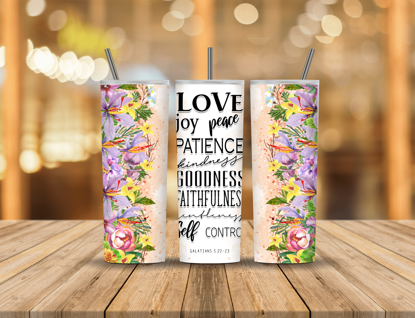 Flowers Spring Religious Faith 20 oz Tumbler Design Digital Download #147
