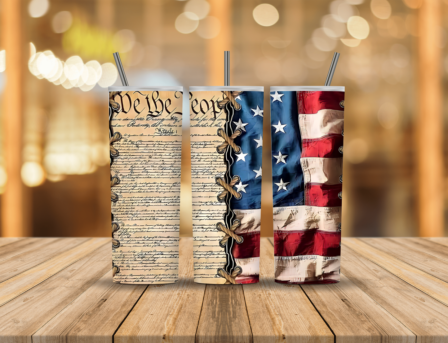American Military Declaration of Independence 20 oz Tumbler Design Digital Download #339