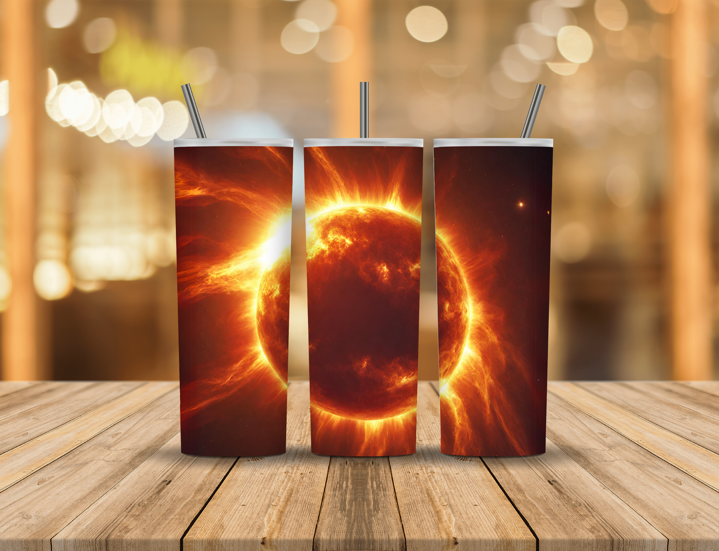 Sun Fire Ring 20 oz Tumbler Design Digital Download #660