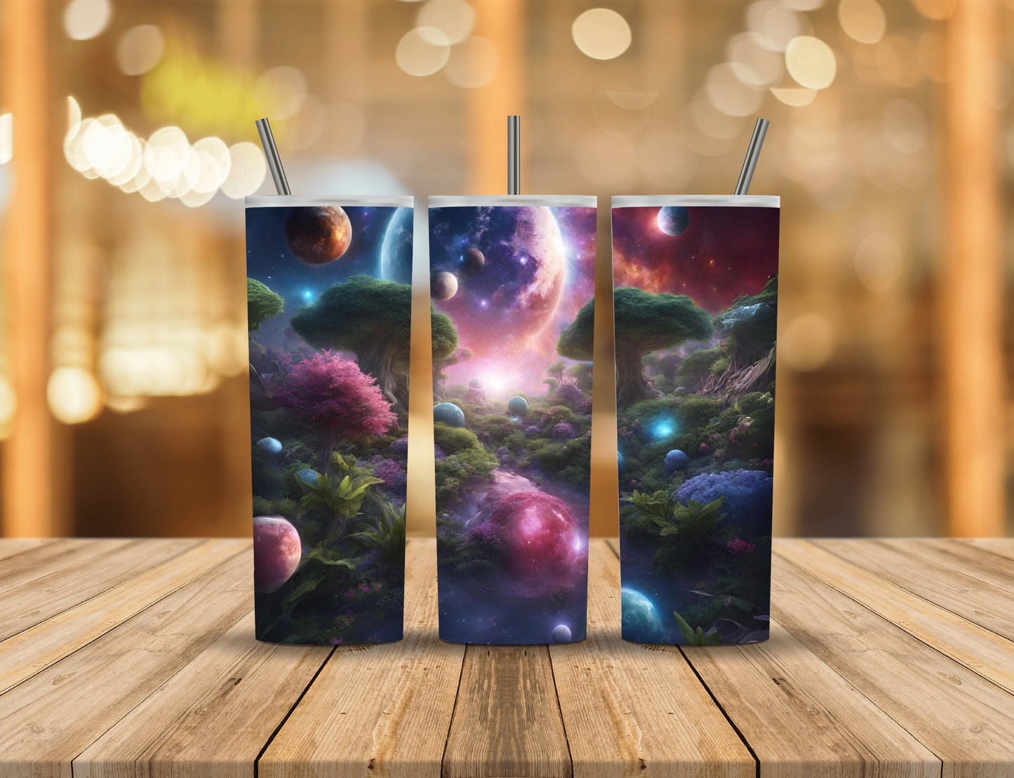 Planets Nature Earth Fantasy 20 oz Tumbler Design Digital Download #731