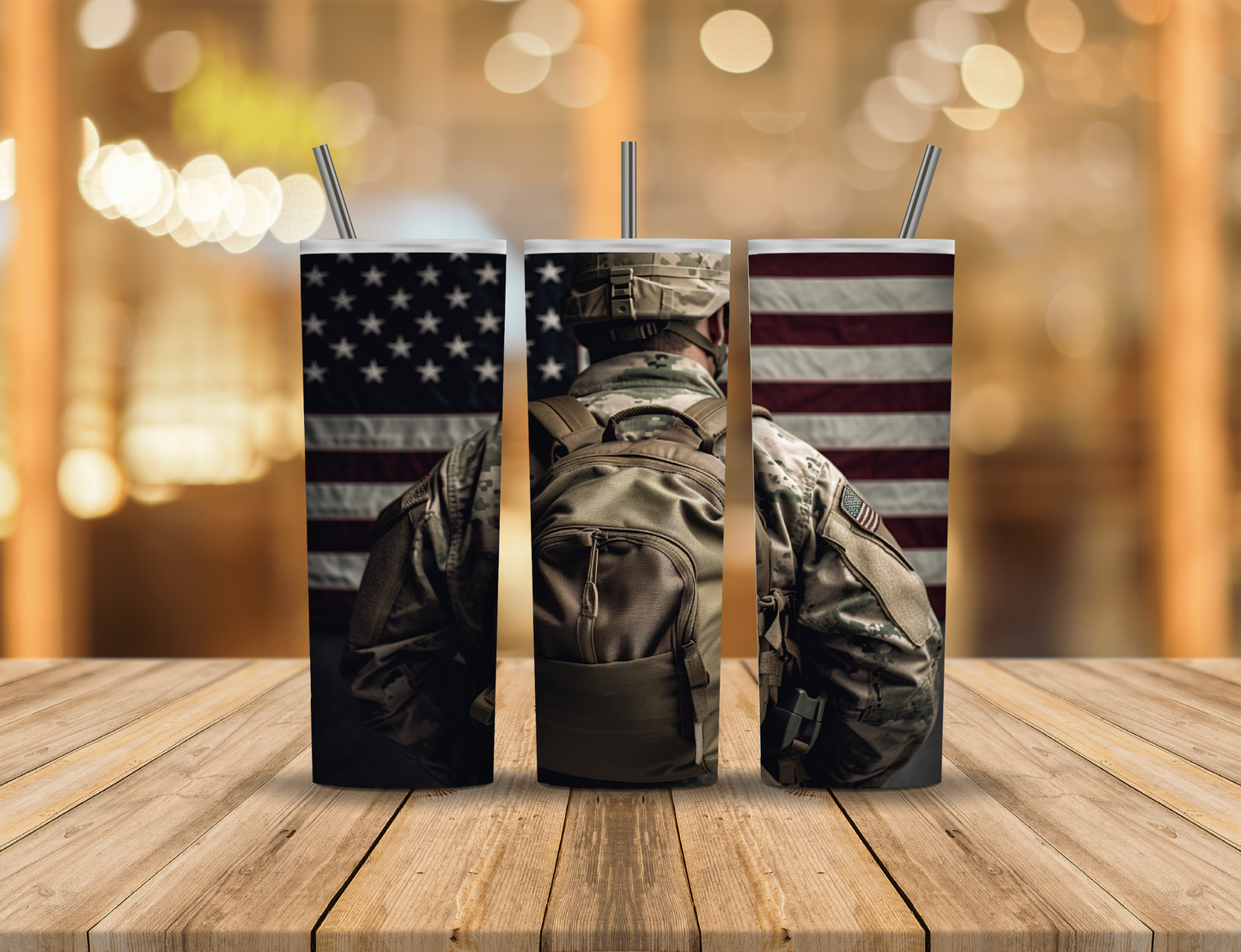 American Military 20 oz Tumbler Design Digital Download #175