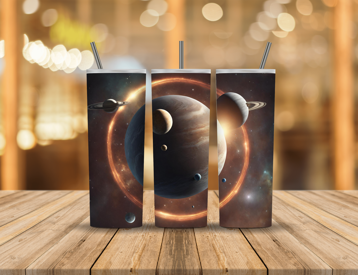 Milky Way Galaxy Planets 20 oz Tumbler Design Digital Download #687