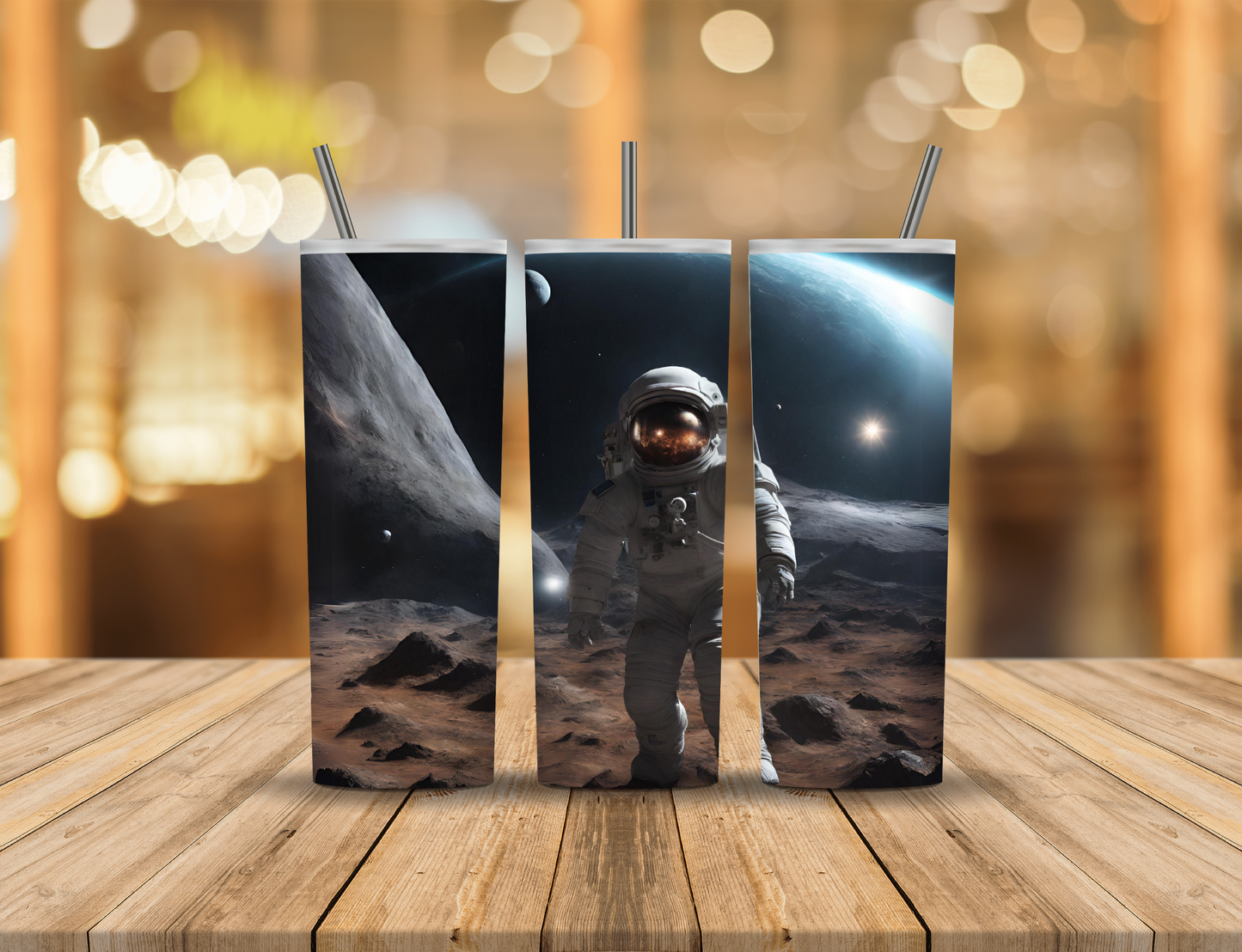 Space Galaxy Planet Astronaut 20 oz Tumbler Design Digital Download #735