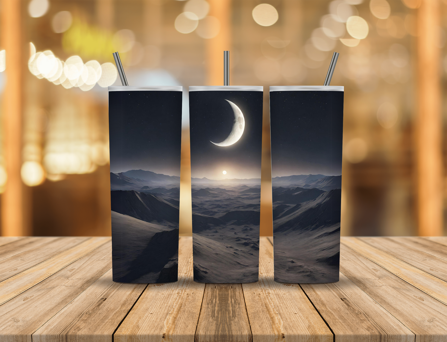 Desert Moon 20 oz Tumbler Design Digital Download #661