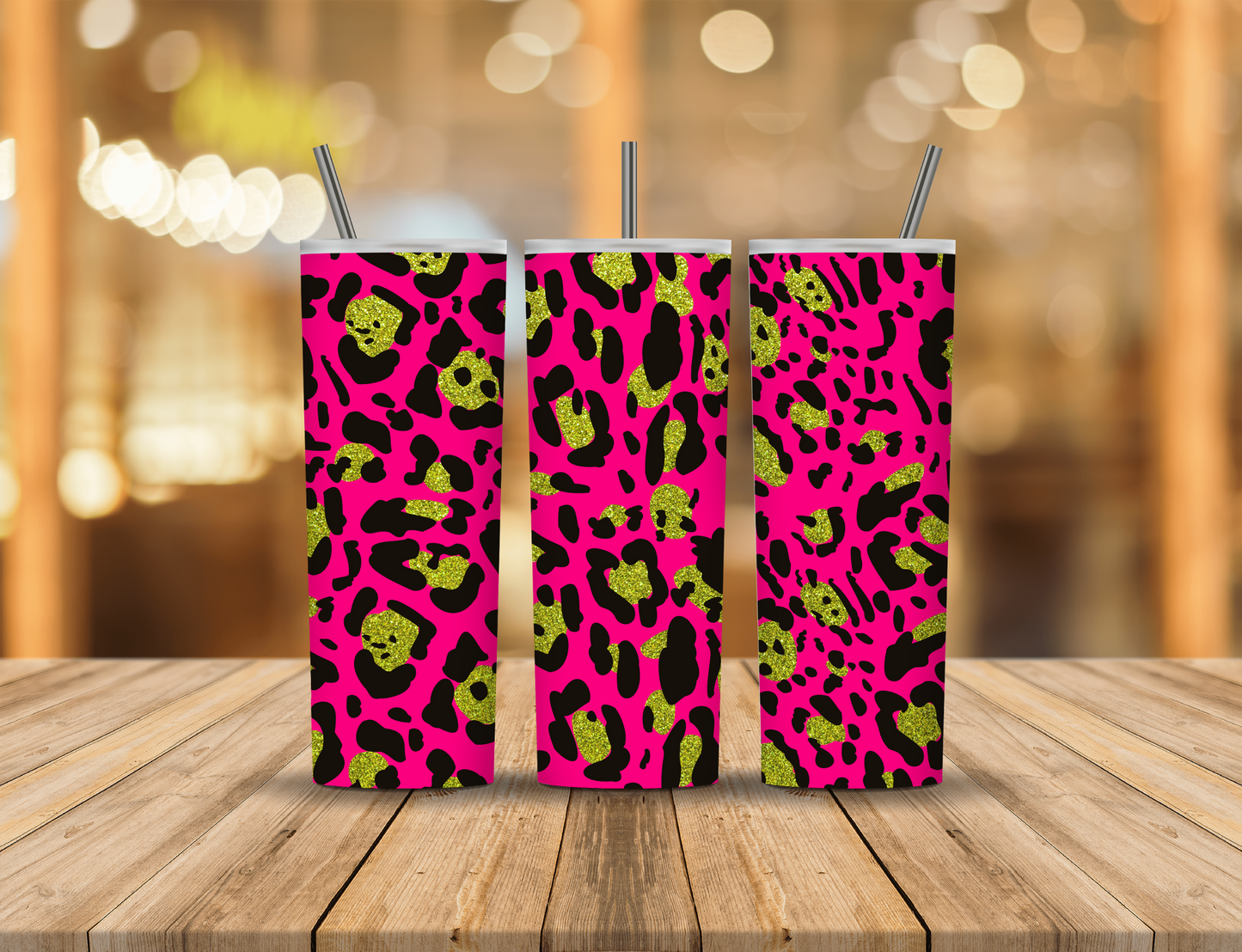 Glitter Animal Print 20 oz Tumbler Design Digital Download #21