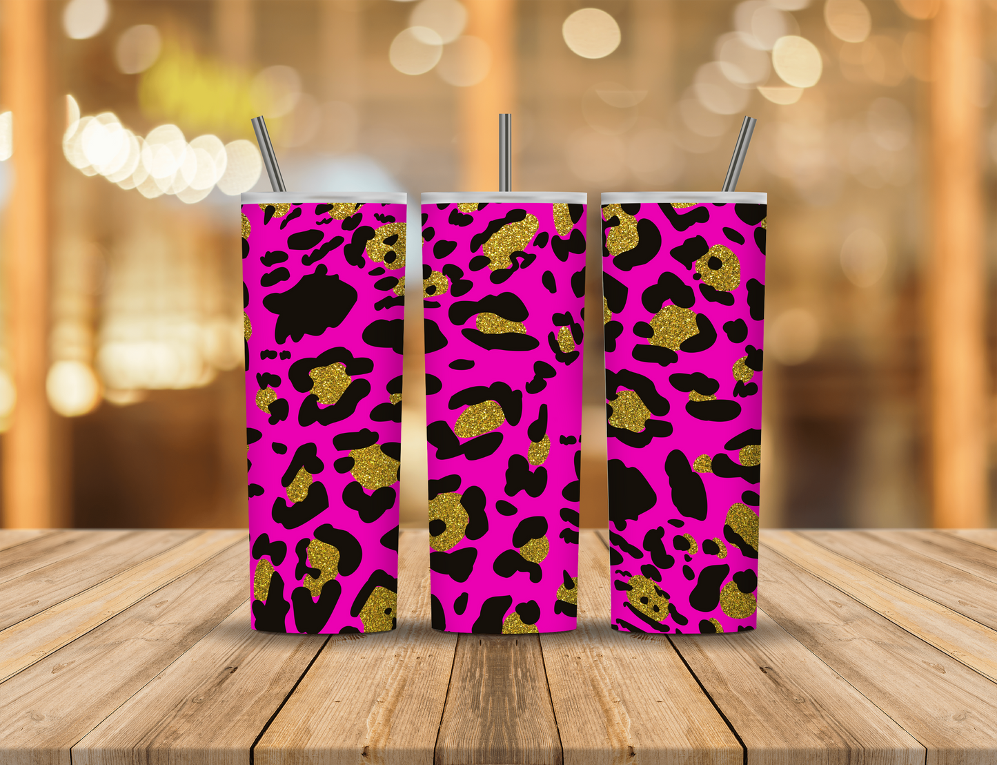 Glitter Animal Print 20 oz Tumbler Design Digital Download #5