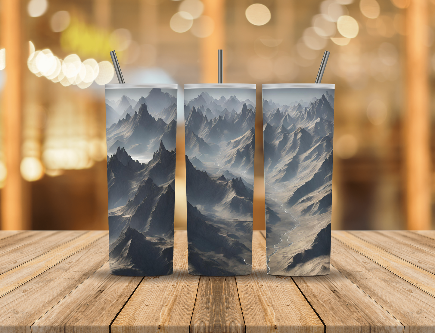 Nature Mountains 20 oz Tumbler Design Digital Download #200