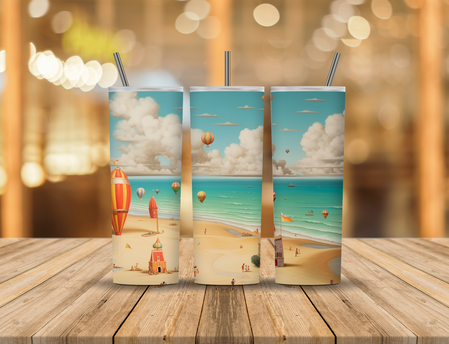 Summer Beach Day 20 oz Tumbler Design Digital Download #7