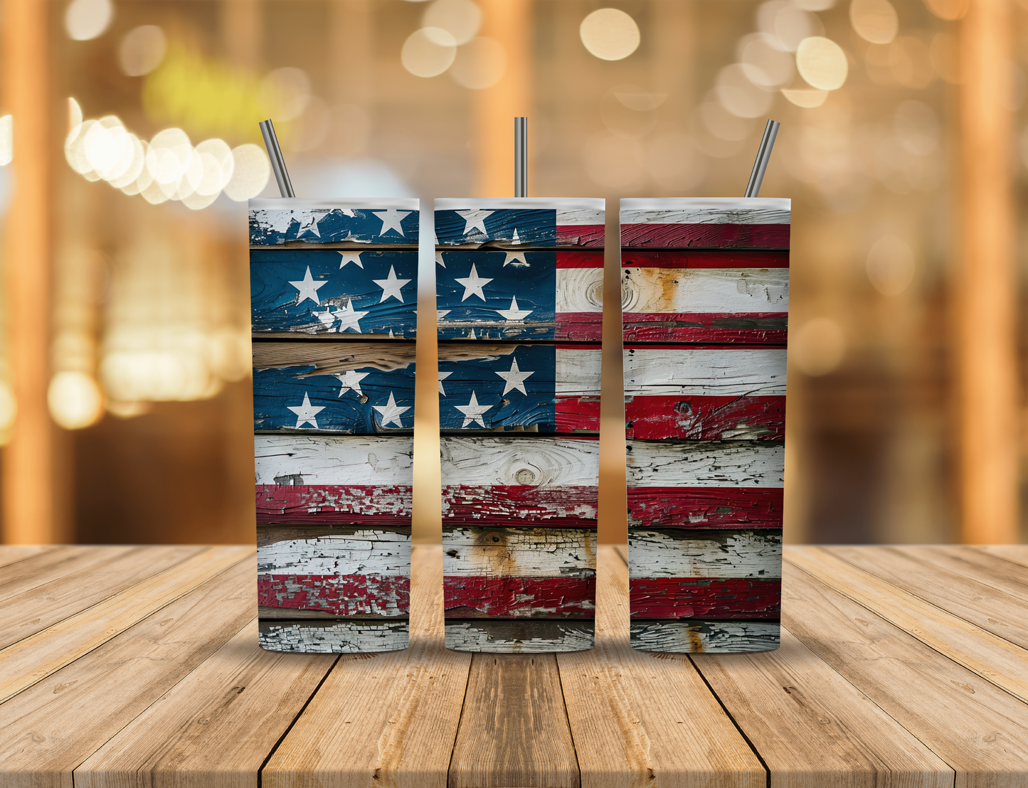 Red White Blue American Flag 20 oz Tumbler Design Digital Download #572