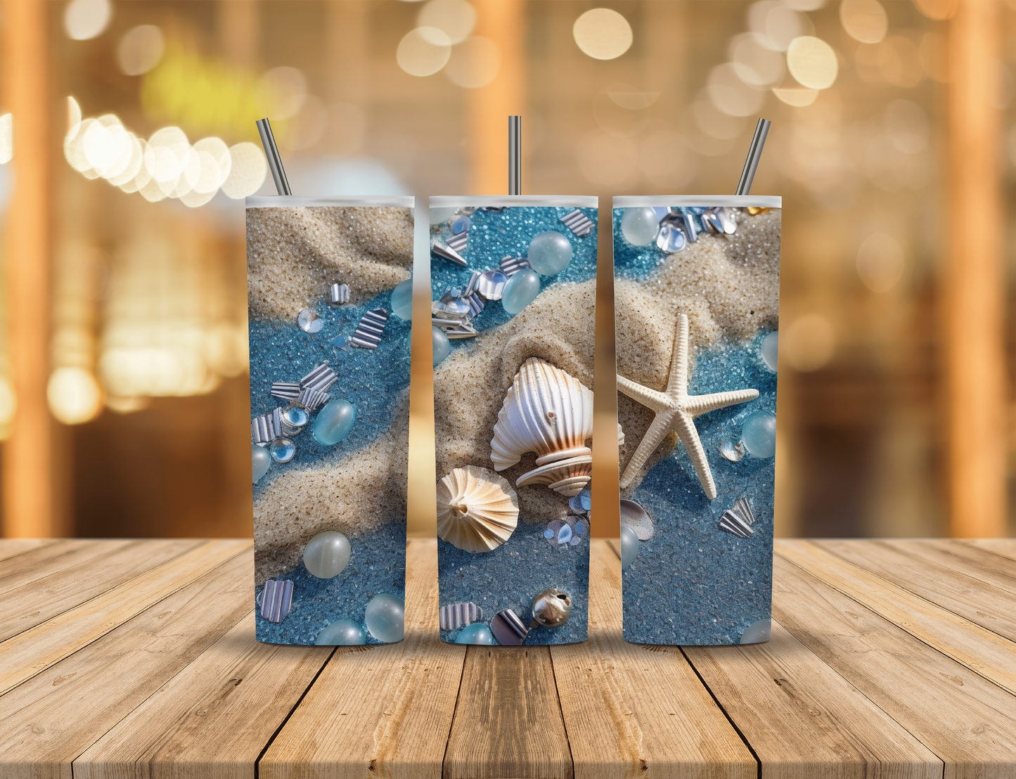 Ocean Seashell 20 oz Tumbler Design Digital Download #59
