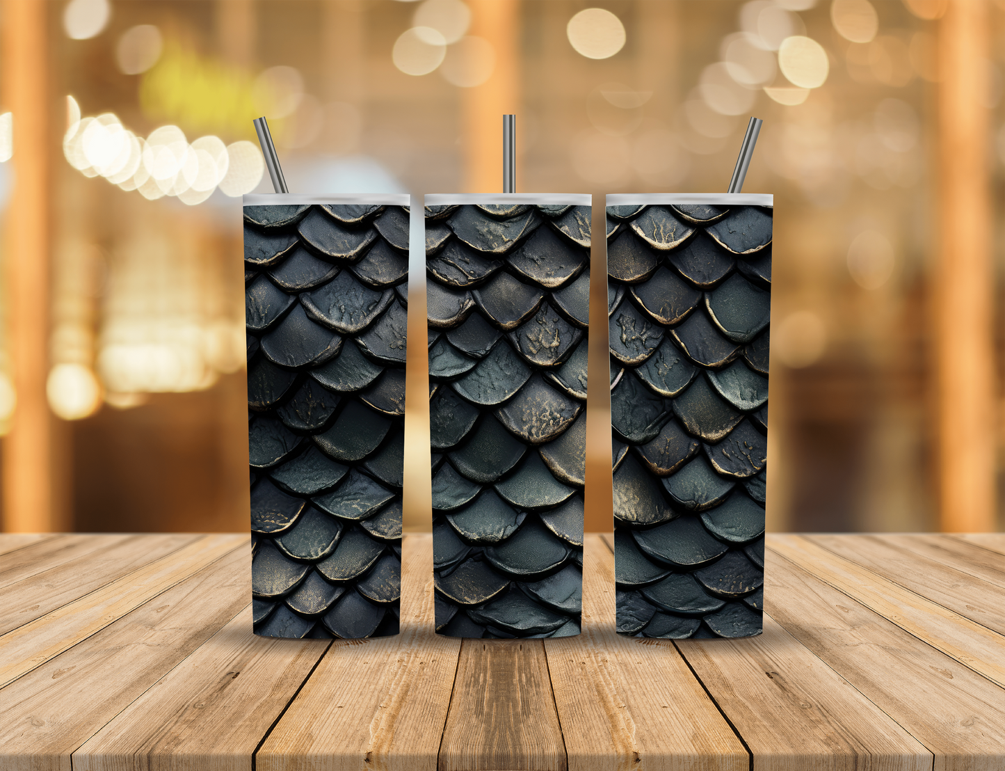 Dark Dragon Scales 20 oz Tumbler Design Digital Download #233