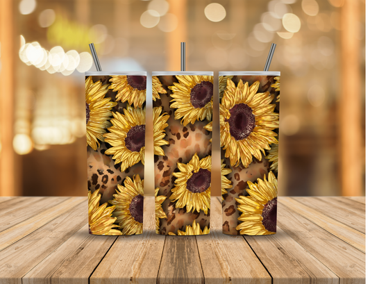 Sunflowers 20 oz Tumbler Design Digital Download #172
