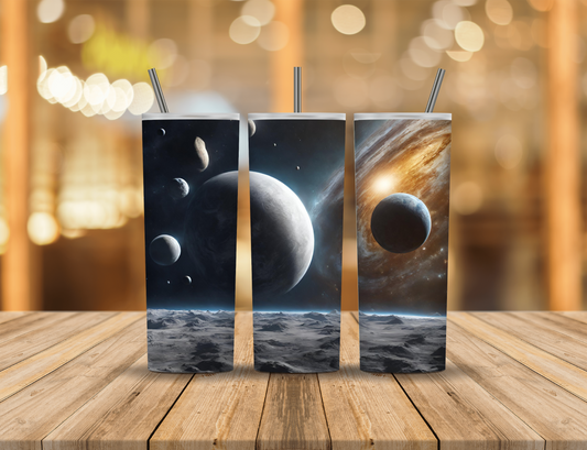 Milky Way Galaxy Space Planets 20 oz Tumbler Design Digital Download #719