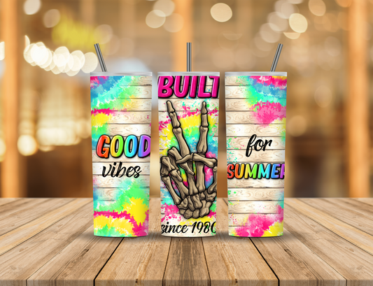 Summer Neon Cartoon 20 oz Tumbler Design Digital Download #32