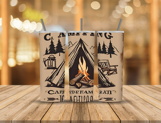 Campping Mispelled Camping Nature Campfire 20 oz Tumbler Design Digital Download #468
