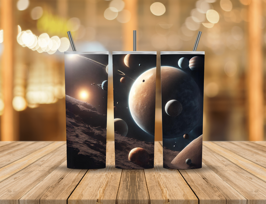 Space Galaxy Planets 20 oz Tumbler Design Digital Download #689