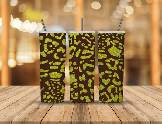 Glitter Animal Print 20 oz Tumbler Design Digital Download #38