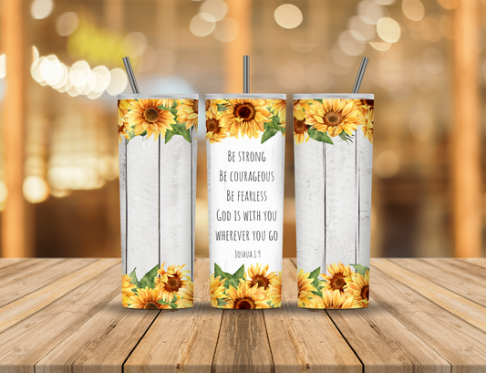 Sunflowers Spring Religious Faith 20 oz Tumbler Design Digital Download #151
