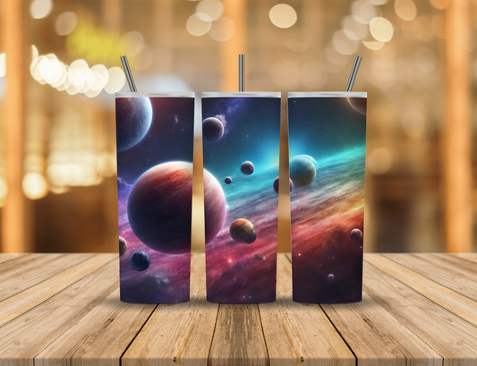 Galaxy Space Planets 20 oz Tumbler Design Digital Download #718