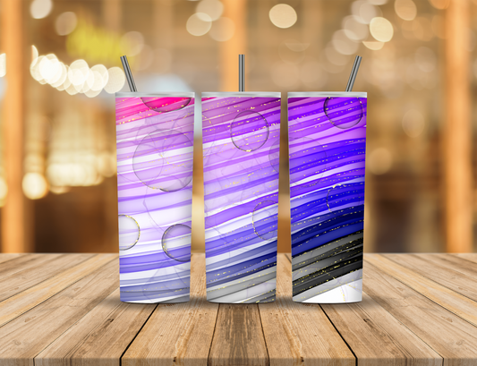 Pink Black Blue Purple Gold White Alcohol Ink Sparkles Speckles Abstract 20 oz Tumbler Design Digital Download #431
