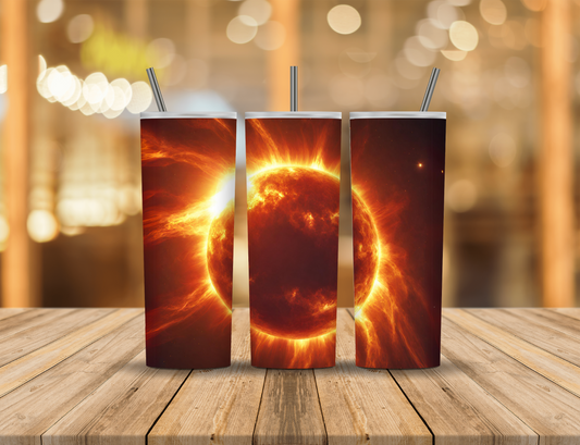 Sun Fire Ring 20 oz Tumbler Design Digital Download #660