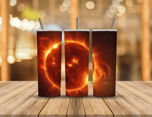 Sun Fire Ring 20 oz Tumbler Design Digital Download #662