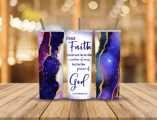 Geode Faith Religious 20 oz Tumbler Design Digital Download #117