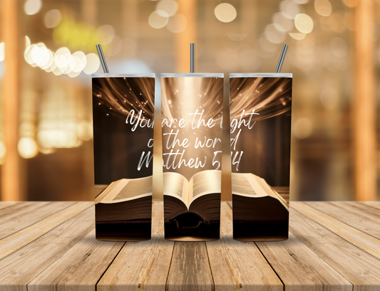 Religious Faith Sparkle Bible 20 oz Tumbler Design Digital Download #328