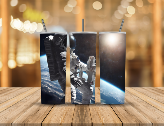 Earth Planet Space Astronaut 20 oz Tumbler Design Digital Download #713