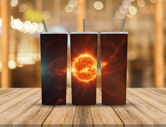 Fire Ring Sun 20 oz Tumbler Design Digital Download #716