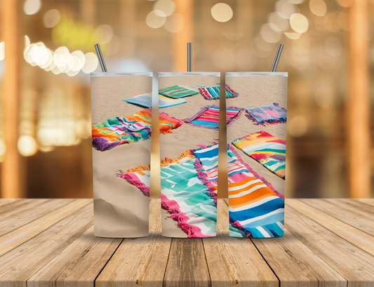 Summer Beach 20 oz Tumbler Design Digital Download #254