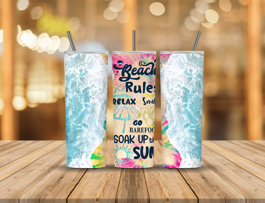 Summer Beach Ocean Quote 20 oz Tumbler Design Digital Download #43