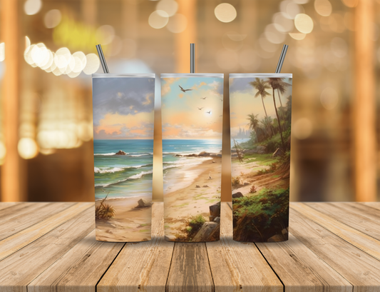 Summer Beach Day 20 oz Tumbler Design Digital Download #41