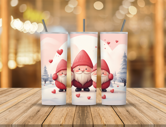 Valentine's Day Gnomes 20 oz Tumbler Design Digital Download #313