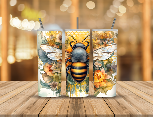 Bumble Bee 20 oz Tumbler Design Digital Download #26