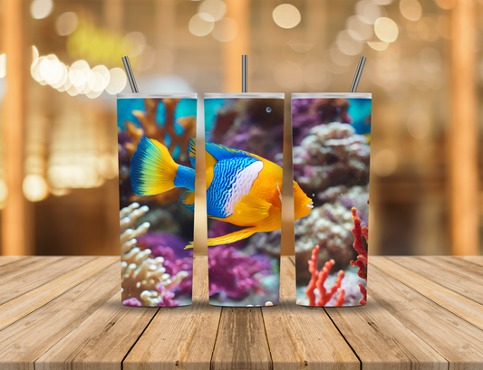 Ocean Fish 20 oz Tumbler Design Digital Download #208